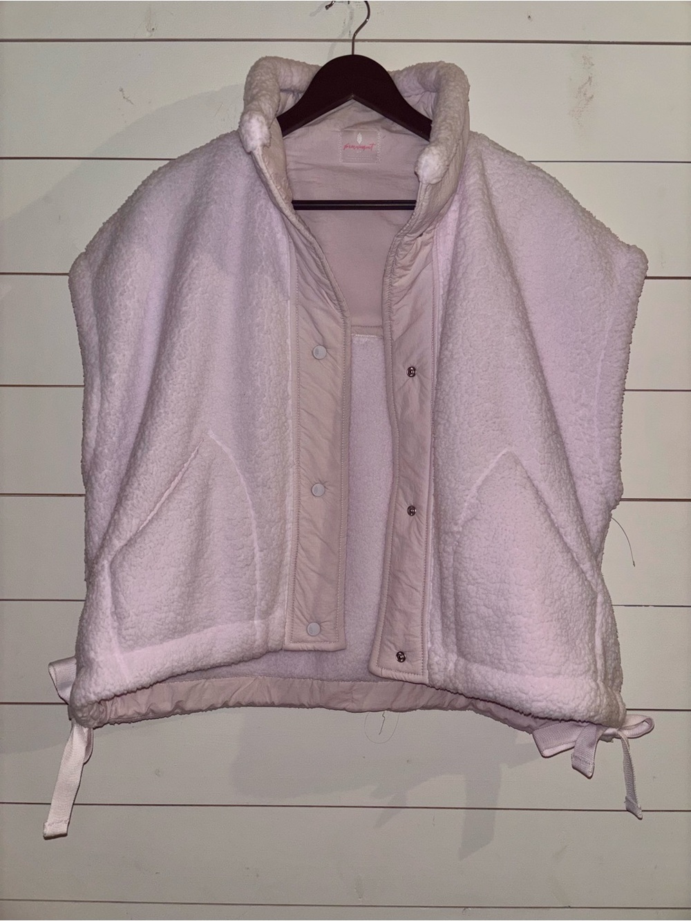 Free People FP Movement Scout It Out Fleece Vest Pink S